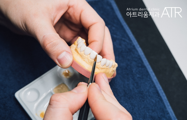 평택 라미네이트 수작업 세라믹 파우더 적층 과정