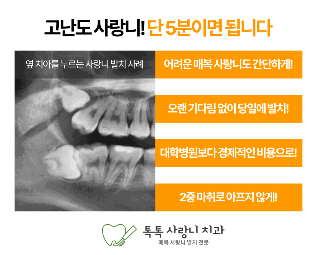 대구사랑니치과, 무섭다고 사랑니 발치를 미루면 안 되는 이유
